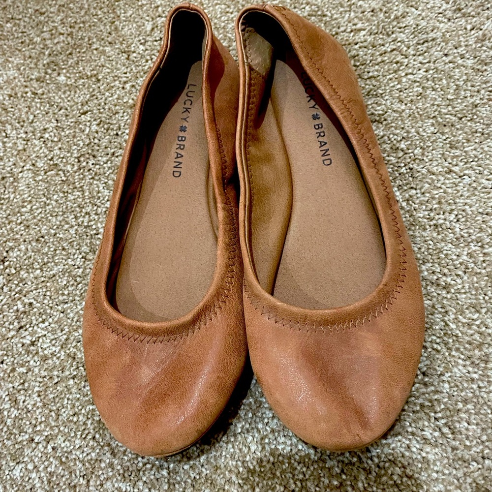 Lucky Brand ballet flats. Worn 1x.